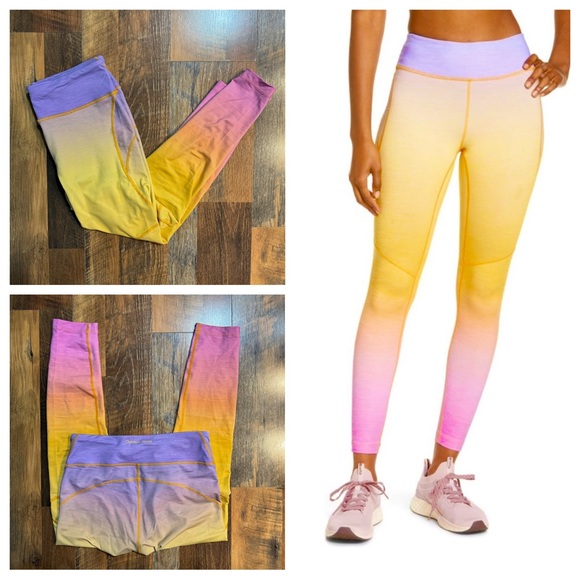 Outdoor Voices Pants - Outdoor Voices Move Free Ombré Rainbow Legging Size Medium
